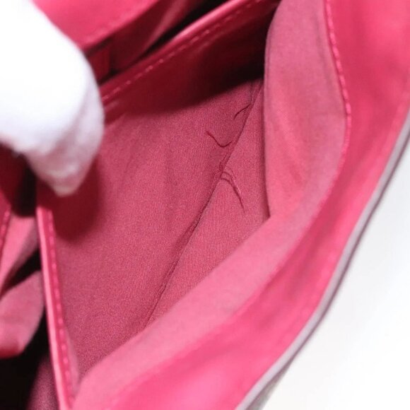 BURBERRY Nova Check Shoulder Bag PVC Pink Beige Auth 114520 - Picture 13 of 16